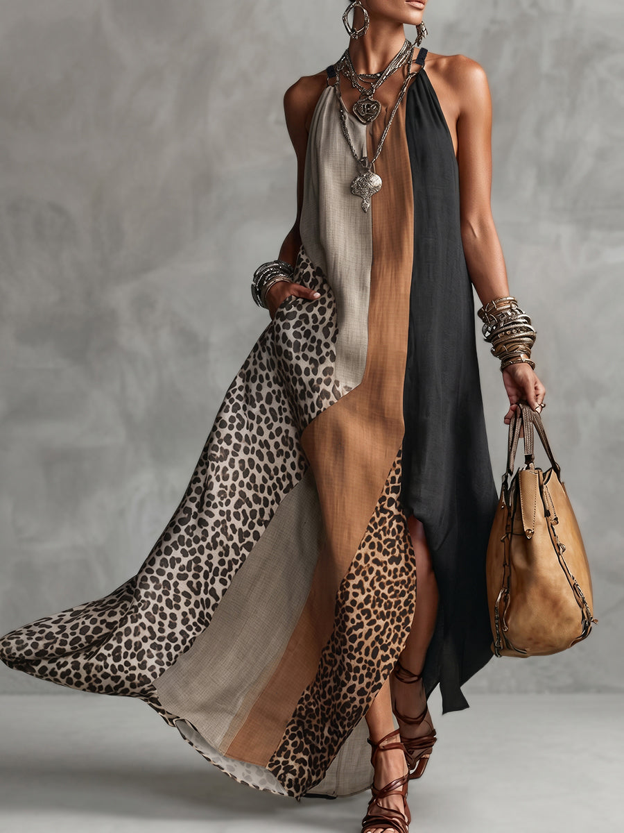 Vestido largo de leopardo Soraya