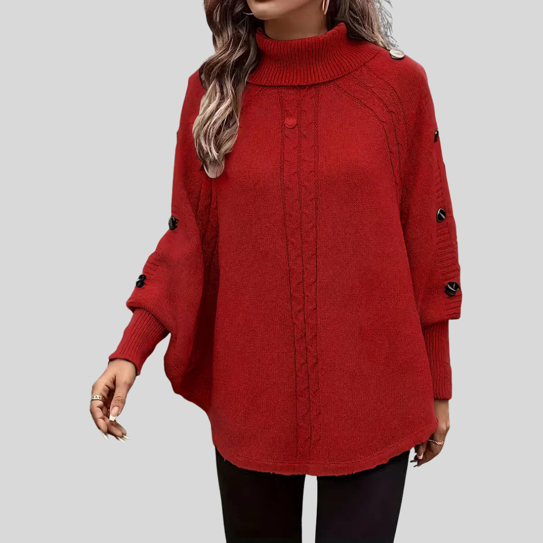 Hope | Jersey de Punto Trenzado con Cuello Alto