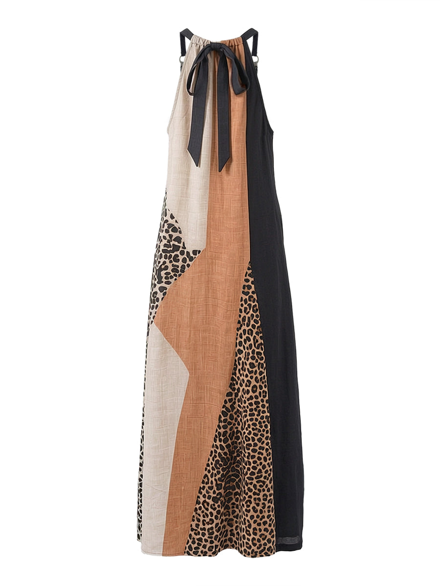 Vestido largo de leopardo Soraya