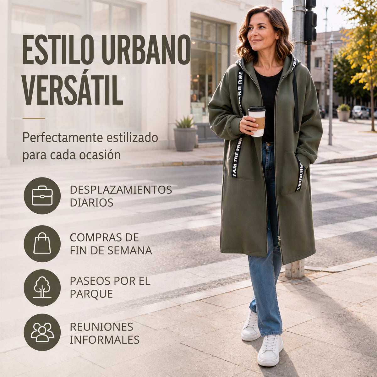 Caqueta Extra-larga casual
