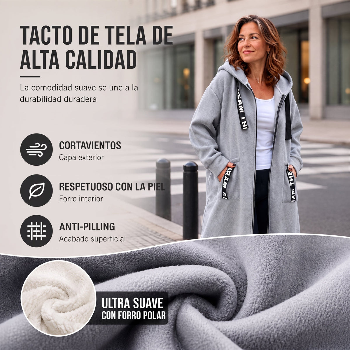 Caqueta Extra-larga casual