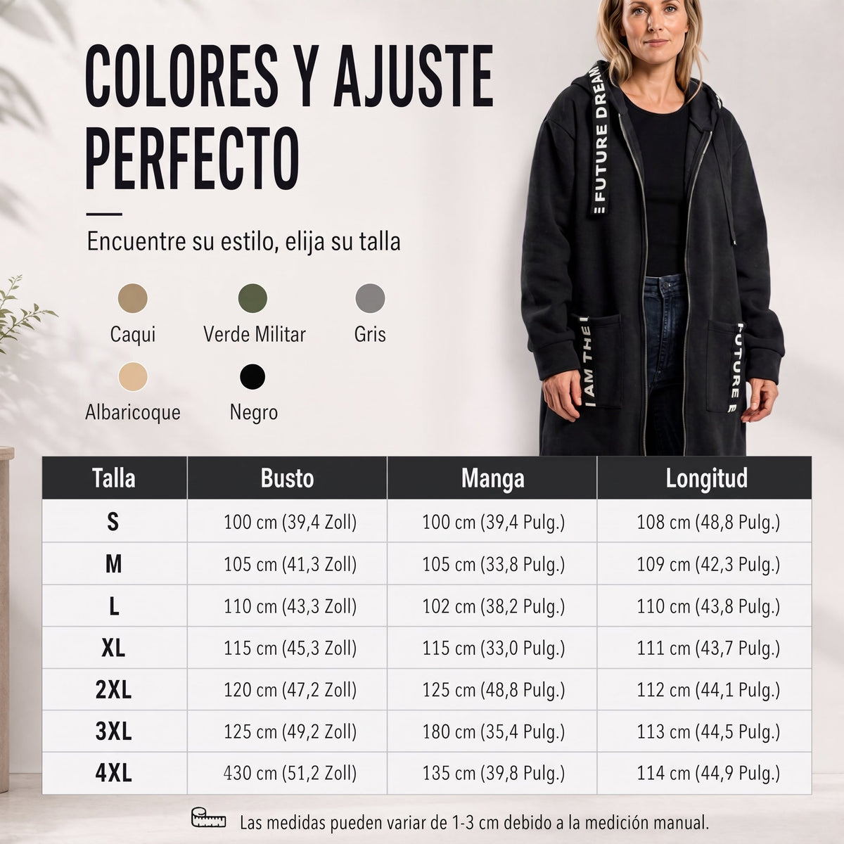 Caqueta Extra-larga casual