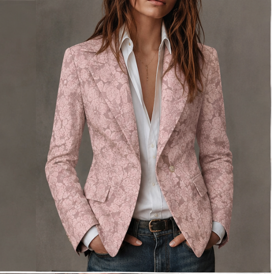 Blazer jacquard entallado Estelle