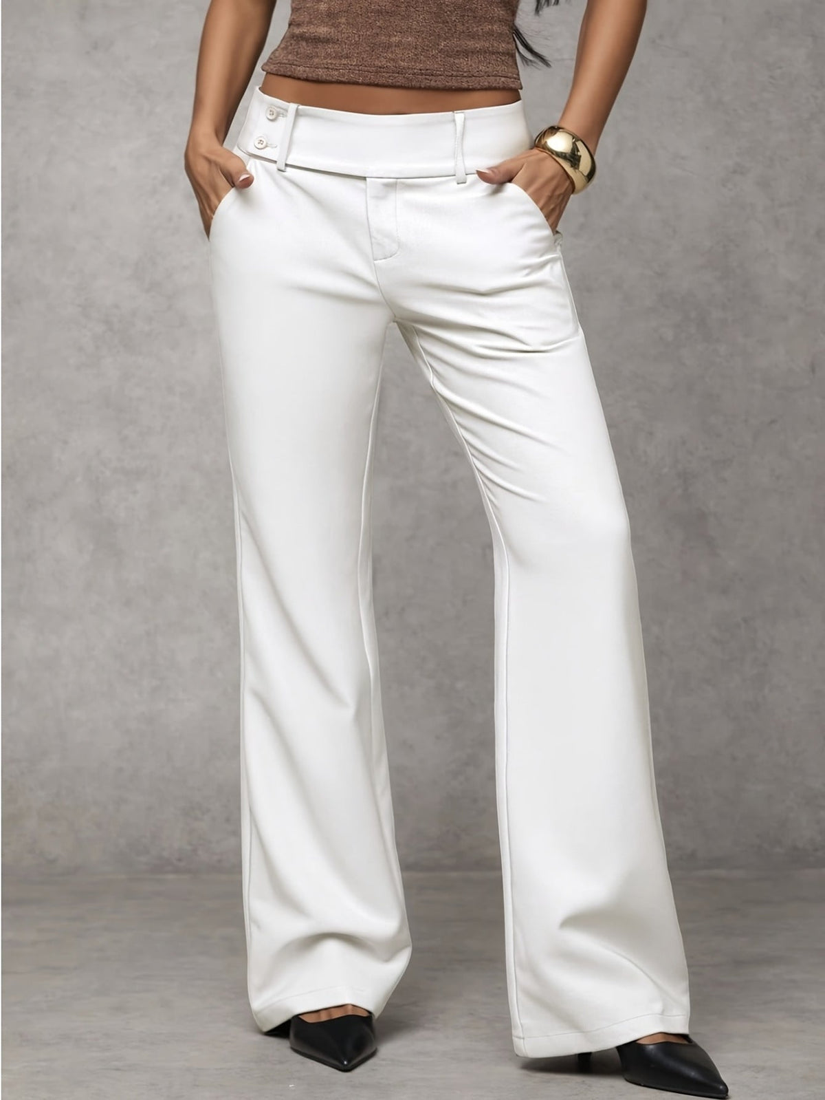 Fiorella | Pantalón ancho de tiro alto