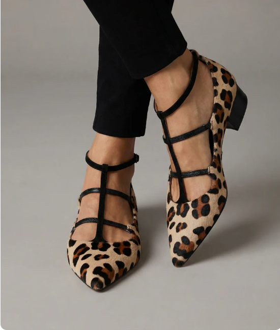 Zapatos de leopardo Franca