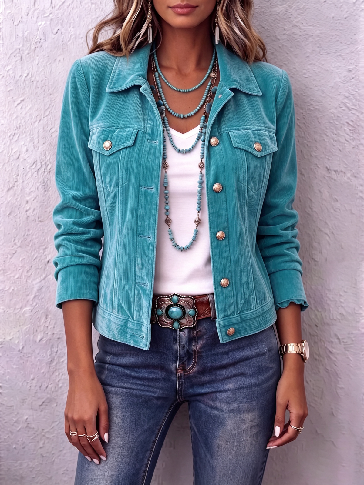 Chaqueta de terciopelo boho de inspiración vintage Diana